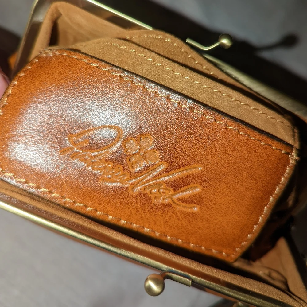 Patricia Nash tolled Savena leather wristlet.